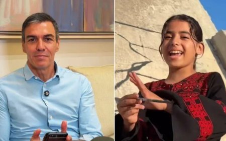 İspanya Başbakanı Sanchez'den Filistinli çocuğa video mesaj! Gazzeli Liyan'ın çizdiği portre cevapsız kalmadı