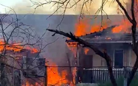 Yangın çıkan müstakil ev kullanılamaz hale geldi