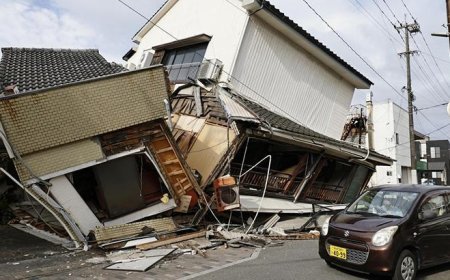 Japonya 7.1 şiddetinde depremle sarsıldı! Yollar çöktü, can kaybı artıyor