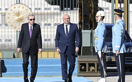 Cumhurbaşkanı Erdoğan, Lübnan Cumhurbaşkanı Joseph Avn'ı törenle karşıladı