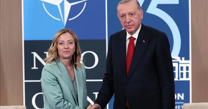 Cumhurbaşkanı Erdoğan, İtalya Başbakanı Meloni ile görüştü