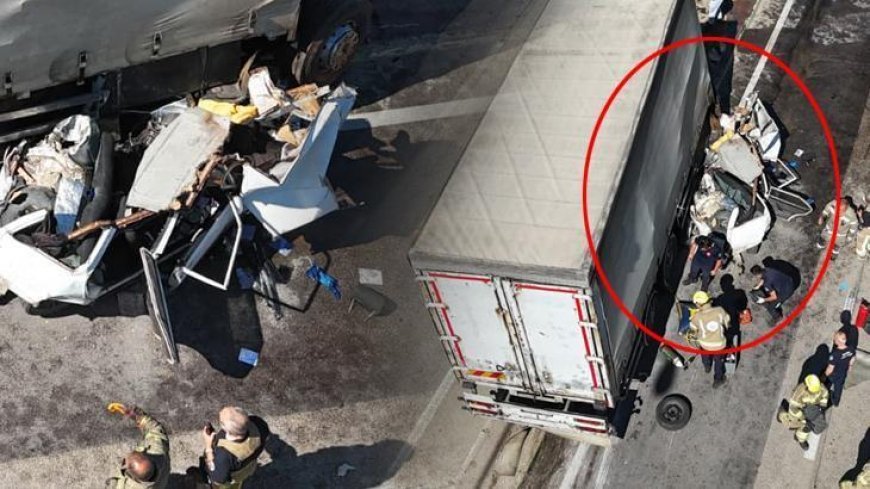 Freni boşalan kamyon dehşet saçtı! 4 araca çarptı: 2'si ağır, 5 yaralı