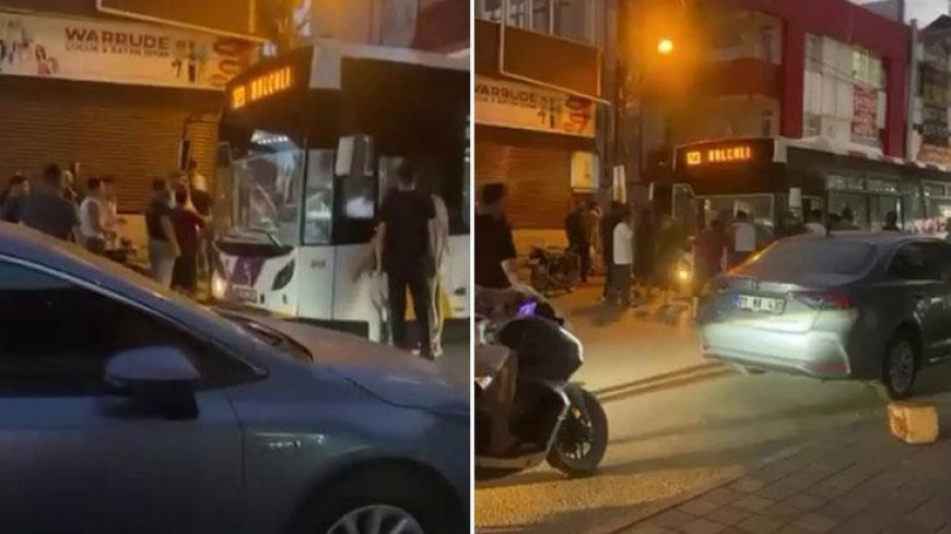 Yer: Adana! 10 kişilik grup yolcu otobüsü şoförüne saldırdı