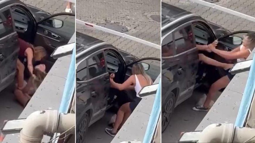 Kadıköy'de kadınların saç saça baş başa kavgası