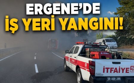 Ergene’de iş yeri yangını! Trafikte aksamalar yaşandı