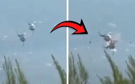 Yunanistan'da iki itfaiye helikopteri havada çarpıştı! Korkunç görüntüler