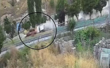 Gelin arabası takla attı! Düğün konvoyundaki feci kaza kamerada