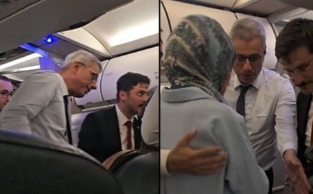 Uçakta rahatsızlanan yolcu için anons yapıldı! İlk müdahaleyi Sağlık Bakanı Memişoğlu yaptı