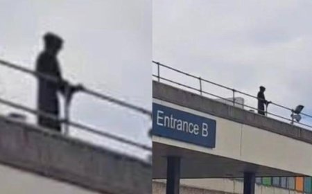 Hastane çatısında 'Azrail' paniği! '50 dakika boyunca insanları izledi, tuhaf sesler çıkardı'