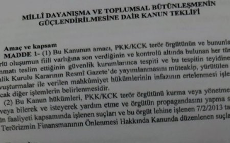Çerçeve yasa için ilk onay. Komisyondan geçen süreç yasasında hangi maddeler var?