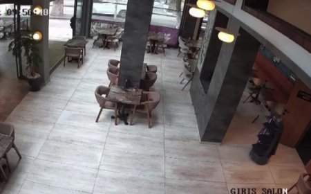 Garson robot kendini merdivenlerden attı