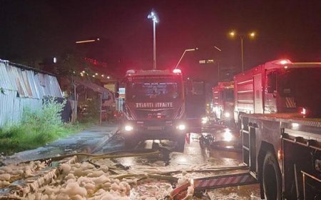 Başakşehir İkitelli Organize Sanayi Bölgesi'nde iş yerinde yangın