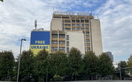 Kosova'da Zelenskiy tepkisi! Dev Ukrayna bayrağı indirildi