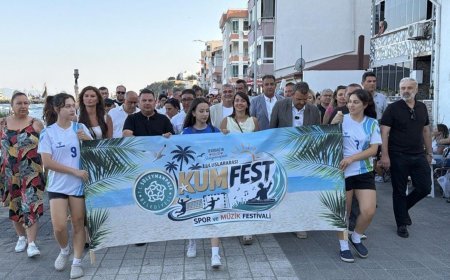 Tekirdağ'da ilk kez düzenlenen KUMFEST kortejle başladı