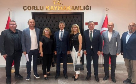 Çorlu Bulgaristan Türkleri Derneği’nden Çorlu Protokolüne Ziyaret