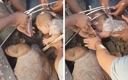 7.4’lük deprem sonrası mucize! Bebek 2 gün sonra enkazdan sağ çıktı