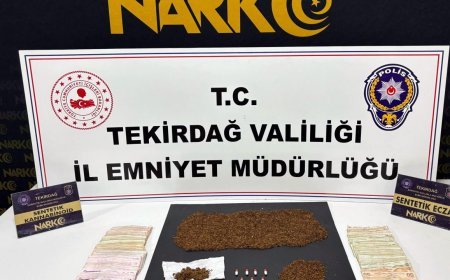 Tekirdağ'da uyuşturucu operasyonunda 8 tutuklama