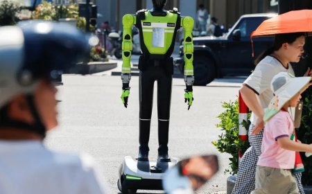 Çin sokaklarında robot polisler trafik denetimine başladı