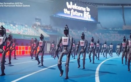 Robotlar piste çıktı: Pekin'de teknoloji şovu