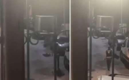 Esenler'de korku dolu anlar: Polisi görünce boğazına bıçak dayadı