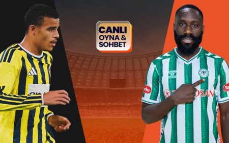 Fenerbahçe, Konyaspor'u ağırlıyor! Maçın heyecanı canlı sohbet ile Misli'de