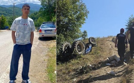 Şarampole yuvarlanan traktörün altında kalmıştı... 15 yaşındaki sürücüden acı haber