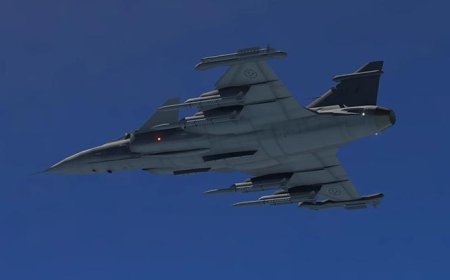 Macaristan'da 'Gripen' tipi savaş uçağı düştü