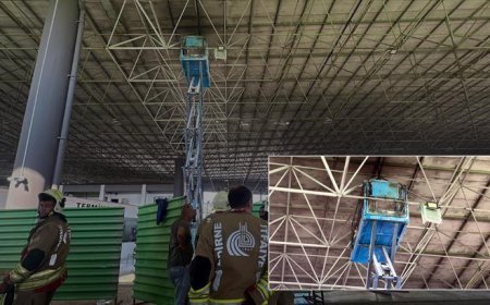 Edirne Otogarı'nda can pazarı! İnşatta sepetli vinç alev aldı; 2 işçi yaralı