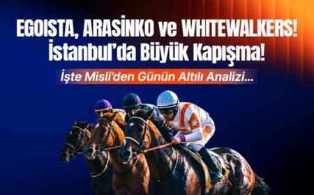 Egoista, Arasinko ve Whitewalkers! İstanbul’da Büyük Kapışma! İşte Misli’den Günün Altılı Analizi…