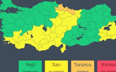 Bakanlıktan kuvvetli yağış ve fırtına uyarısı