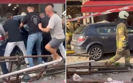 Beykoz’da otomobil yayaların arasına daldı! Yaralılar var