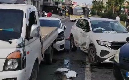 Mersin’de zincirleme kaza: 3 yaralı
