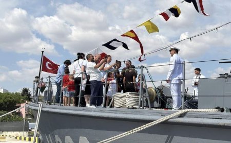 'TCG Enez' gemisi, Tekirdağ'da ziyarete açıldı