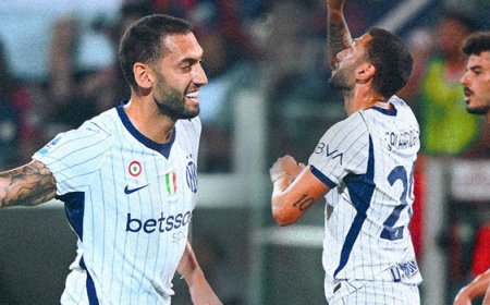 Inter 3 puanı Hakan Çalhanoğlu'yla kaptı!