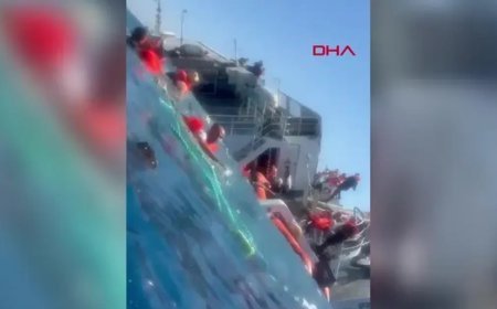 Girne açıklarında alabora olan gemiden yeni görüntüler ortaya çıktı