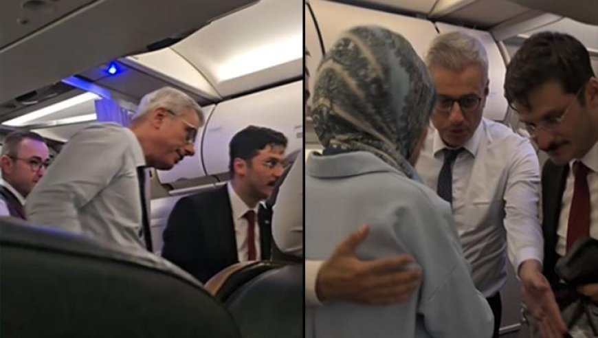 Uçakta rahatsızlanan yolcu için anons yapıldı! İlk müdahaleyi Sağlık Bakanı Memişoğlu yaptı