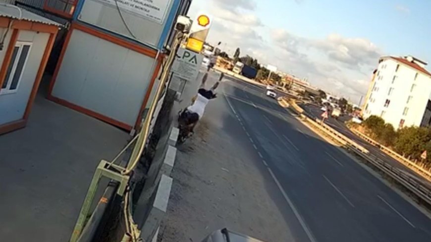 Yeni aldığı motosikletle kaza yapan Utku öldü; o anlar kamerada