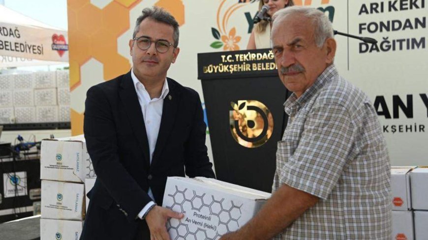 Tekirdağ Büyükşehir Belediyesi'nden arı yetiştiricilerine destek