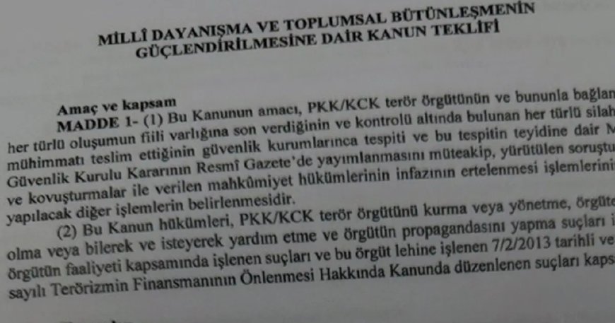 Çerçeve yasa için ilk onay. Komisyondan geçen süreç yasasında hangi maddeler var?