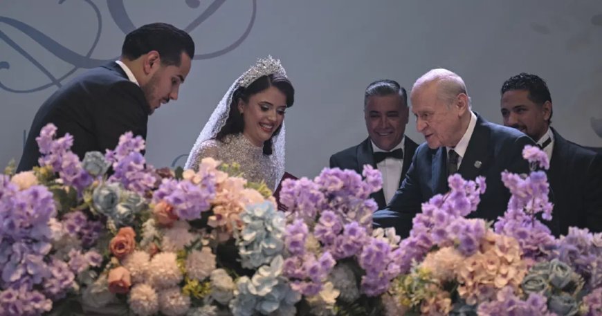 MHP Genel Başkanı Bahçeli nikah şahidi oldu