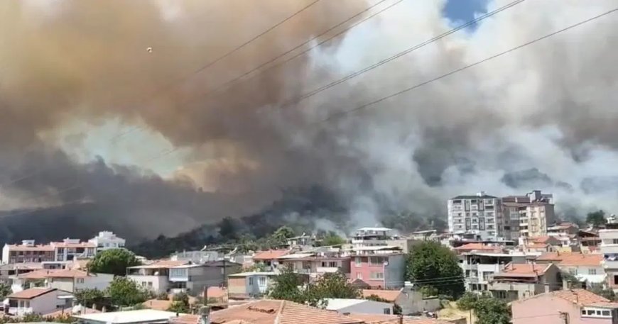 Balıkesir'deki yangınlar kontrol altında. Alevler yerleşim yerlerine zarar verdi