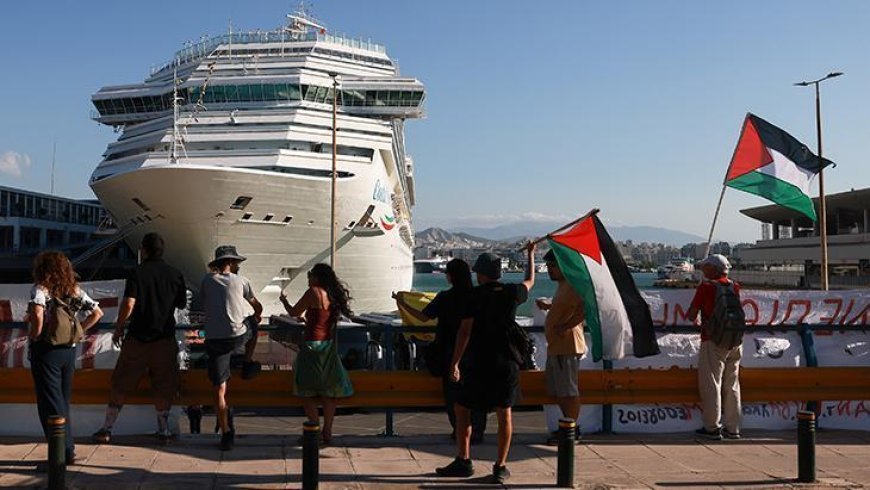 Yunanistan'da İsrailli turistlere Gazze protestosu!