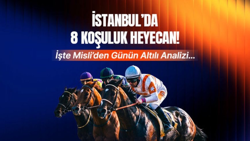 İstanbul'da 8 koşuluk heyecan! İşte Misli'den günün altılı analizi