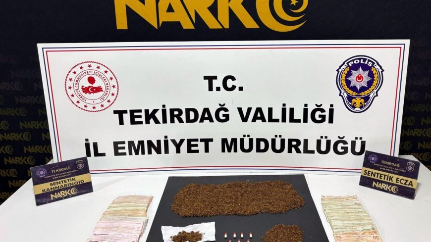 Tekirdağ'da uyuşturucu operasyonunda 8 tutuklama