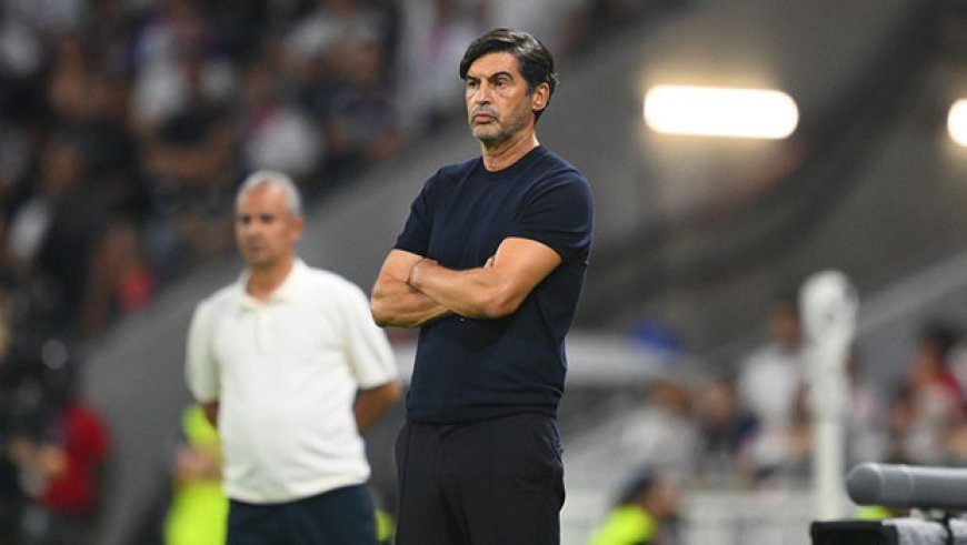 Paulo Fonseca: 'Hayal kırıklığı yaşıyoruz!'
