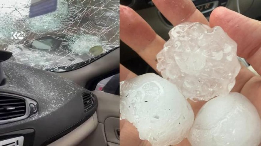Fransa'da 44 bölgede turuncu alarm! 'Tenis topu büyüklüğünde'