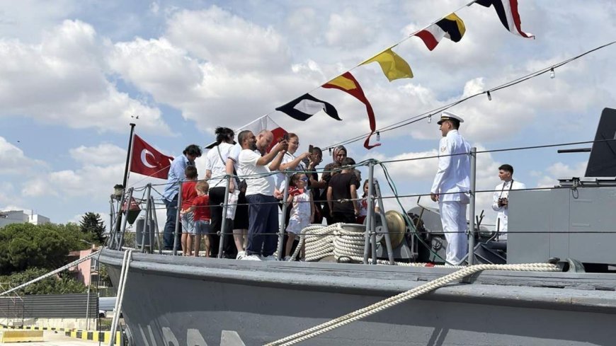 'TCG Enez' gemisi, Tekirdağ'da ziyarete açıldı