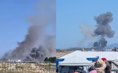 Yunanistan'da F-4 savaş uçağı düştü! Sıcak görüntü, mürettebata dair ilk açıklama