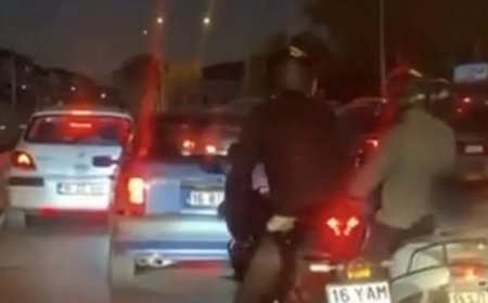 Yol vermeyen otomobil sürücüsünün etrafını sardılar
