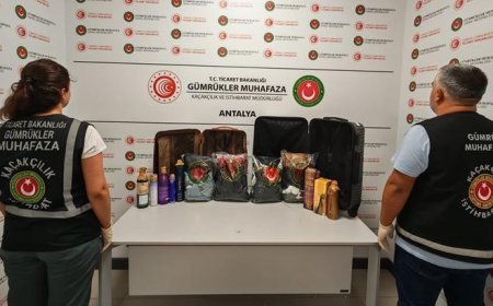 Ekipler Antalya Havalimanı’nda ele geçirdi! Tam 18 kilo 921 gram